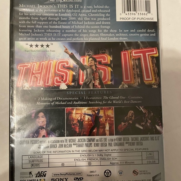 Michael Jackson's This Is It DVD - Picture 2 of 2